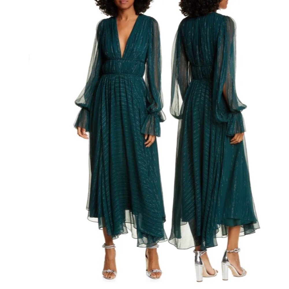 AMUR Metallic Stripe Long Sleeve Dress sz 4 NWT - Picture 6 of 17